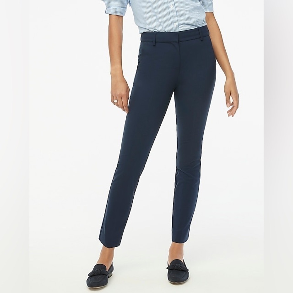 NWT J. Crew Factory Petite Slim-Fit Full-Length Trouser Pant, Size 12P